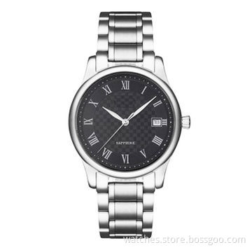 Mechanical Stainless Steel Men's Watch with Automatic Movement, Retro, Waterproof